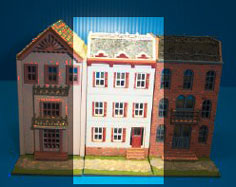 Dollhouse Miniature Row House